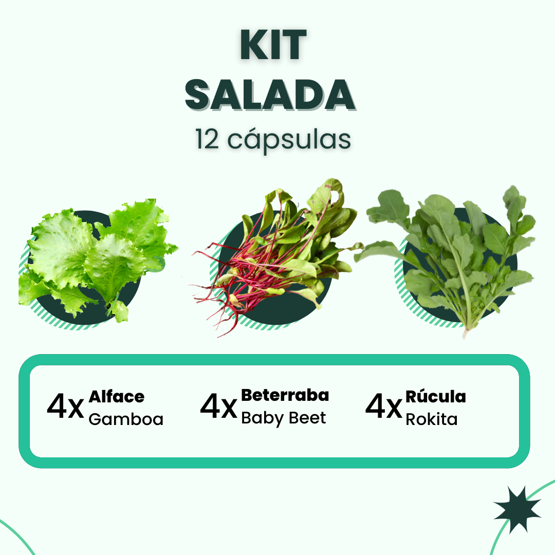Kit Salada | 12 cápsulas
