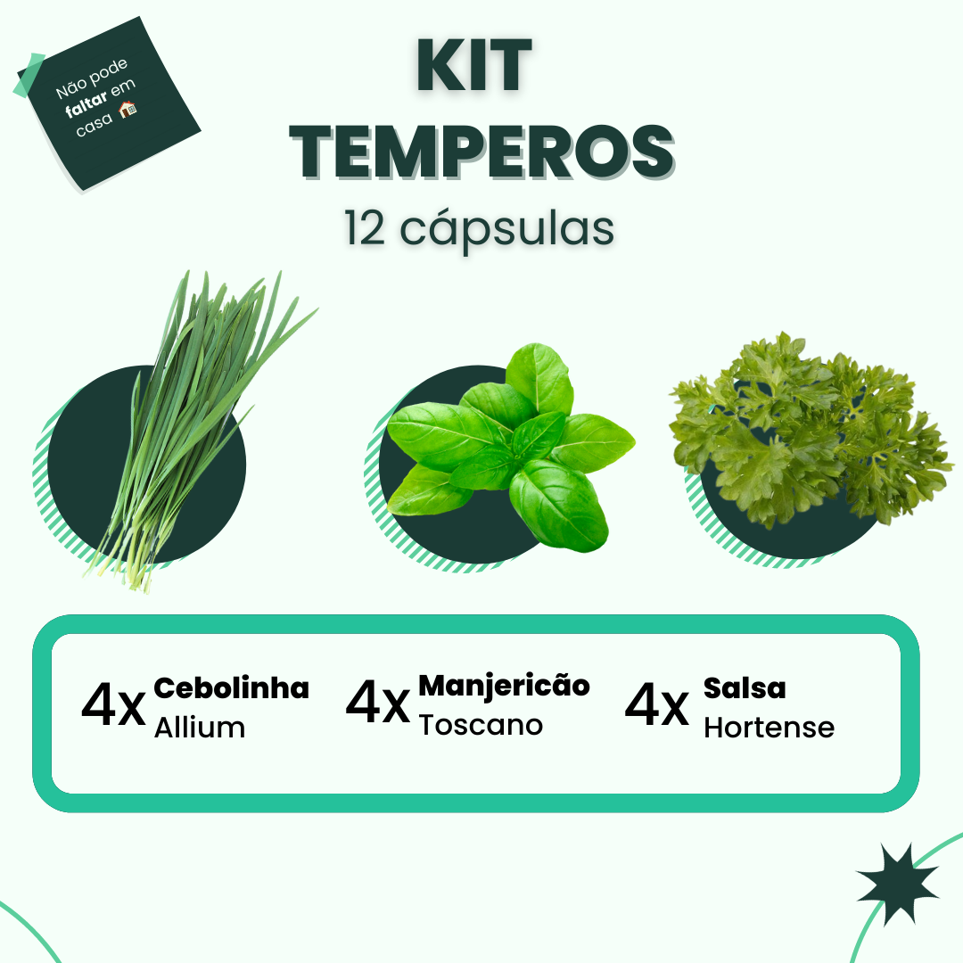 Kit Temperos | 12 cápsulas